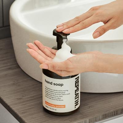 1+1 핸드워시 대용량 500mL 손세정제 위생 거품비누 핸드솝 펌프형 베이비파우더