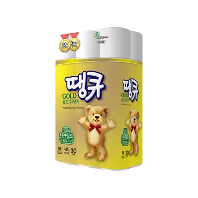 100% 고급 천연펄프 3겹 비데겸용 롤휴지 골드땡큐 20 (20m x 30롤)