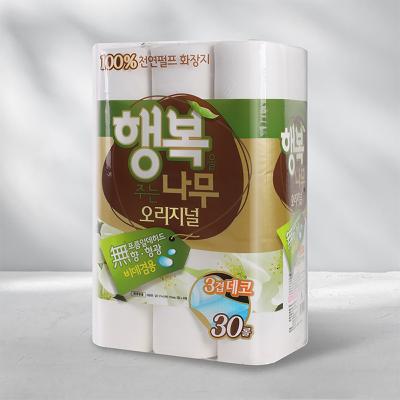 100% 고급 천연펄프 3겹 데코 엠보싱 오리지날 27 (27m x 30롤)