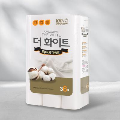 100% 고급 천연원목펄프 무형광 3겹 데코 엠보싱 더화이트 대용량 27m x 36롤