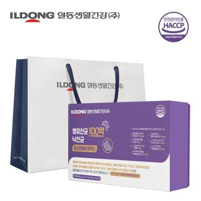 [일동생활건강] 생유산균 100억 낙산균 포스트바이오틱스 선물세트(30포x3개)/쇼핑백포함