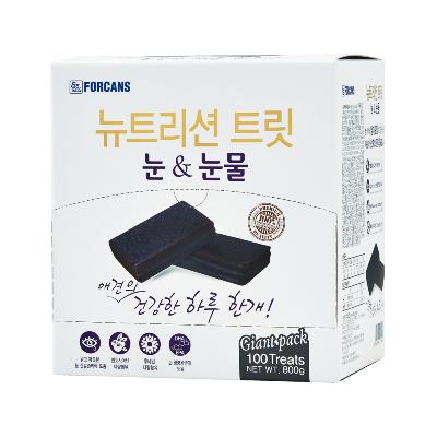 포켄스 뉴트리션 트릿 눈&눈물 100개입 강아지 영양 간식 건강 관리 기호성 간편