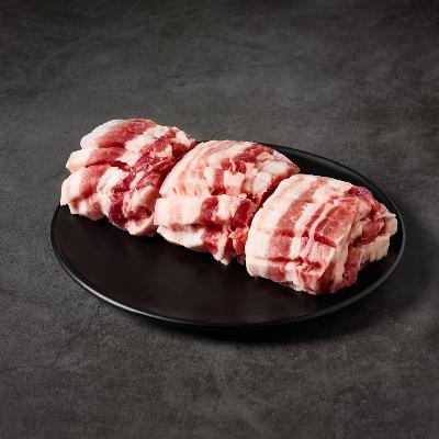 국내산 1등급+ 한돈 벌집 생삼겹살 300g 구이용 / 돼지고기 캠핑요리 선물용