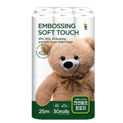 [대왕] 소프트 터치 천연펄프 30롤 1팩