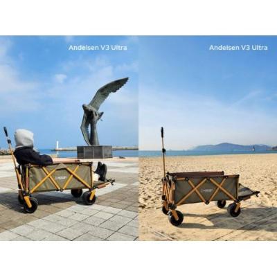GIO 안델센 V3 울트라 뒷문 개방형 캠핑 웨건 (광폭타이어, 타이어분리 세척, 3단 핸들)