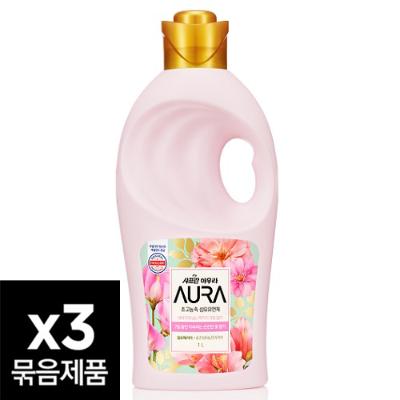 LG생활건강 샤프란 아우라 용기 1L*3개