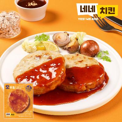 네네치킨 네꼬닭 닭가슴살 오트밀 스테이크 양념치킨맛 9팩