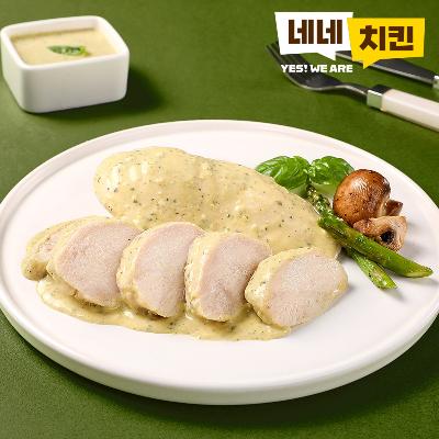네네치킨 네꼬닭 소스 닭가슴살 바질크림맛 9팩