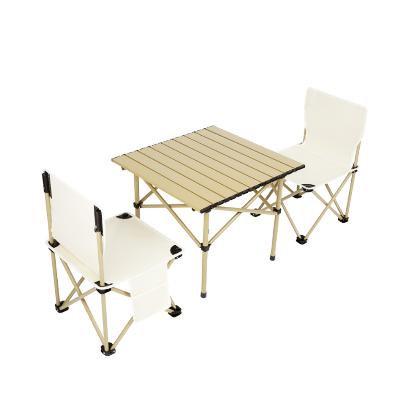 미니멀 피크닉 테이블 A세트 (롤테이블, 중형 의자 2개)