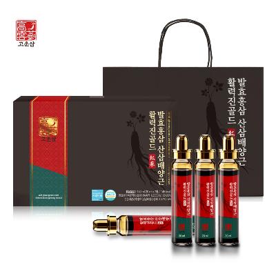 [고운삼] 발효홍삼 산삼배양근 활력진골드 앰플 20mlx7병