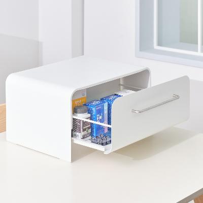 코드리빙 클린업 스토리지 슬라이딩 영양제 보관함 식탁 주방 싱크대 수납 정리함 STR-3-C1LWH