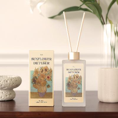 [디스이즈]명화 금전운 해바라기 디퓨저 150ml+엽서