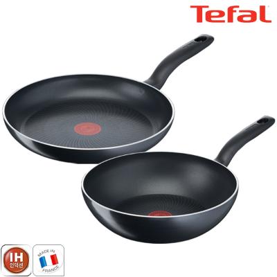 테팔_ 팬&냄비 인덕션 스타트이지 2종세트 (프라이팬 30cm + 볶음팬 28cm)