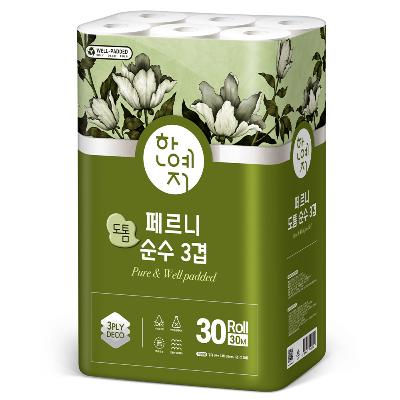 한예지 페르니 도톰순수 3겹 30M 30롤 (1팩)