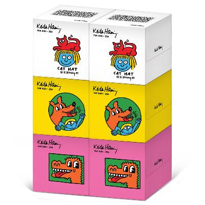 한예지 키스해링 KIDS 미용티슈 230매 6입 (1팩)