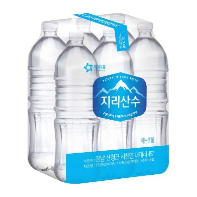 [아워홈] 지리산수 2Lx24개 무라벨 생수 샘물