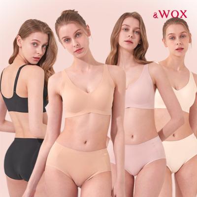 330_WOX(왁스) 꿈의브라 팬티 시그니처 스트랩 1세트 여성 심리스 브라