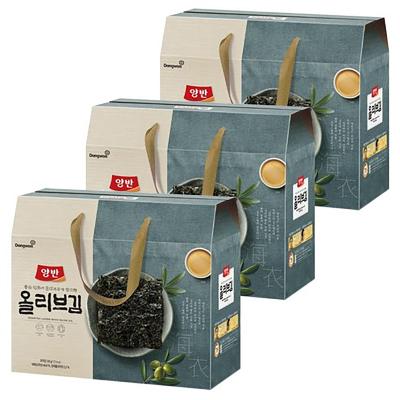 [동원] 동원 올리브 김 식탁 케이스 96g(24P*4g) 3세트 명절 선물 선물세트