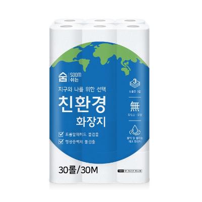 친환경 3겹 30m 30롤 X 1팩 화장지 두루마리 휴지