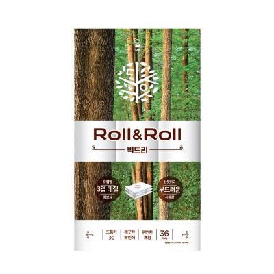 대왕롤앤롤 빅트리 3겹 고급롤화장지, 25m, 36개입 1팩