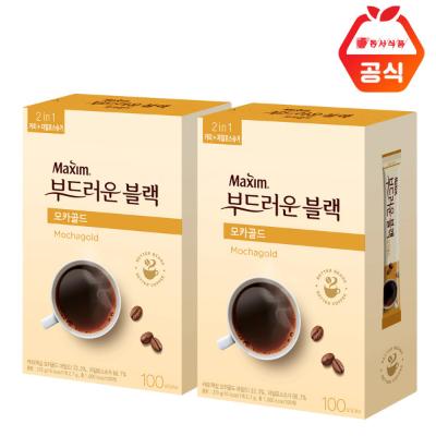 [맥심] 부드러운 블랙 모카골드 100T+100T (총200T)