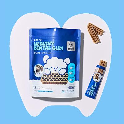 라이프펫 강아지 헬시 덴탈껌 하드타입 120g 구강유산균 개껌 치석제거