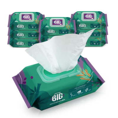 샐리의법칙 빅바디 엠보 대용량 물티슈 60매 x 10팩