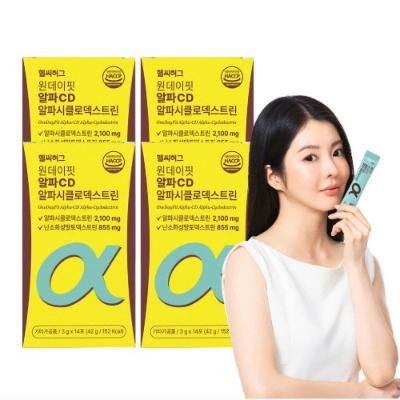 [헬씨허그] 원데이핏 알파CD 알파시클로덱스트린 (14포x4박스)