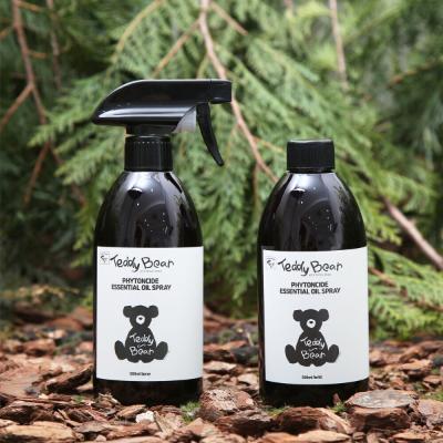 TR테디베어(Teddy Bear) 피톤치드 고농축 편백오일3% 탈취제 500ml 스프레이형 본품 2개 + 리필2개