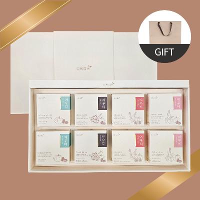 (올리브영 히트상품] [티트리트] 여우티 호박팥차 티백 4종 40티백 + 쇼핑백