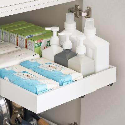 코드리빙 다용도 정리대2-G3 단면 확장형 M 화이트