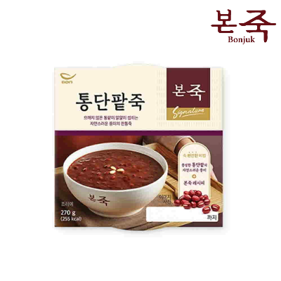 [본죽] 간편조리 냉장 통단팥죽 270g 8개입