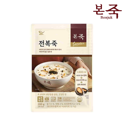 [본죽] 간편조리 파우치 전복죽 200g 8개입