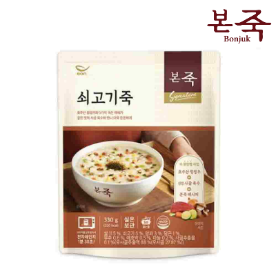 [본죽] 쇠고기죽 파우치330g 6개입