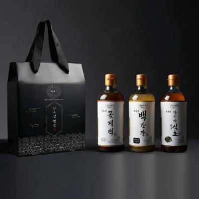 명장 안유성 쉐프의 특제비법 소스 3종 세트(백간장560g+꽃게액560g+다시마발효식초560g)