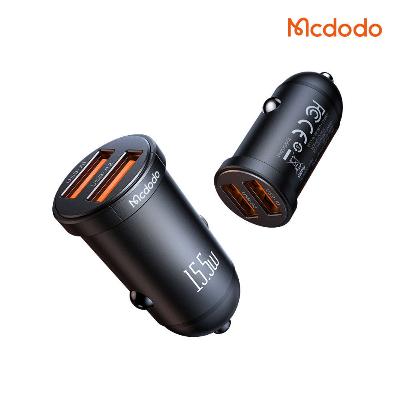 맥도도 15.5W 미니 2포트 LED 차량용 고속충전기 USB-A타입X2