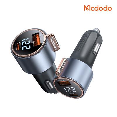 맥도도 75W 디스플레이 2포트 차량용 고속충전기 C타입+USB-A타입