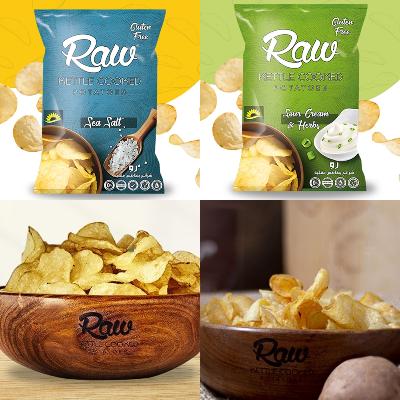 이집트 감자 로우 케틀쿡 씨솔트·샤워크림 프리미엄 감자칩 2종 (4봉)