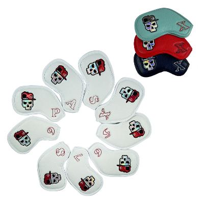 [도담스포츠] 홀로그램 스컬 아이언커버 골프헤드커버 9개세트 색상 택1