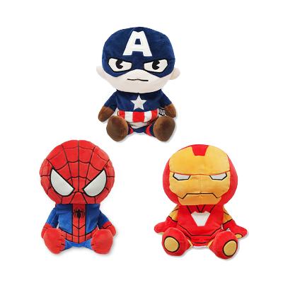 [마블] 캡틴 아이언맨 스파이더맨 인형 우드 유틸커버 색상 택1