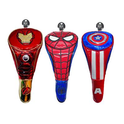 [마블] 에나멜 캡틴아메리카/아이언맨/스파이더맨 우드커버 우드 헤드커버 색상 택1
