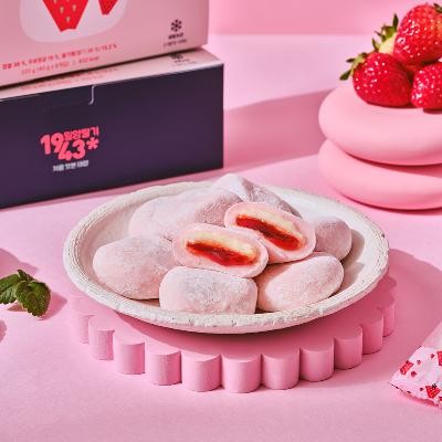 자농의뜨락 밀양 딸기크림찹쌀떡 320g(40g x 8개입)