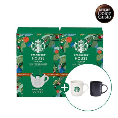 [스타벅스] 드립백 미디엄 5T (하우스블렌드) 2박스 + 스타벅스 머그컵 랜덤증정