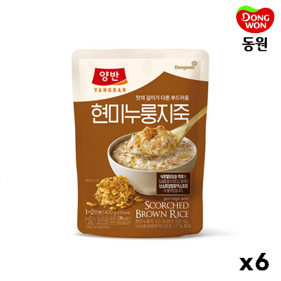 [동원] 양반 현미누룽지죽 400g x 6개