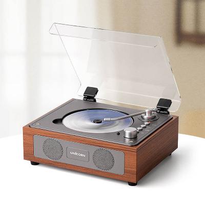 [유니콘] 엔틱 레트로 블루투스 휴대용 무선 CD플레이어 전용리모컨 MF-500CD