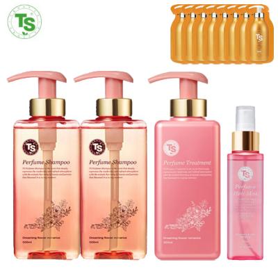 [TS샴푸] TS퍼퓸샴푸 500ml×2개+TS퍼퓸트리트먼트 500ml+TS퍼퓸헤어미스트 130ml+파우치샴푸 6ml×8개