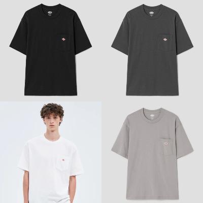 DANTON 단톤 포켓 로고 반팔티 라운드 티셔츠 (S~XL) 4종
