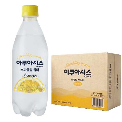 ★한판특가★아쿠아시스 탄산수 레몬 1팩 (500ml*20)