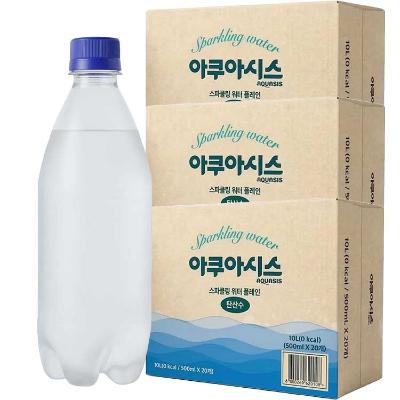 아쿠아시스 탄산수 플레인 3팩 (500ml*60)