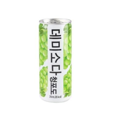 데미소다 애플 250ml 캔 30입 1박스 애플/청포도/피치 3종 택1